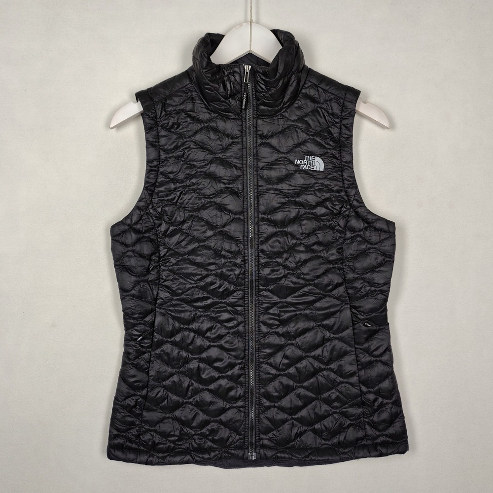The North Face Thermoball Eco Vest Black Quilted PrimaLoft Puffer Insulated S